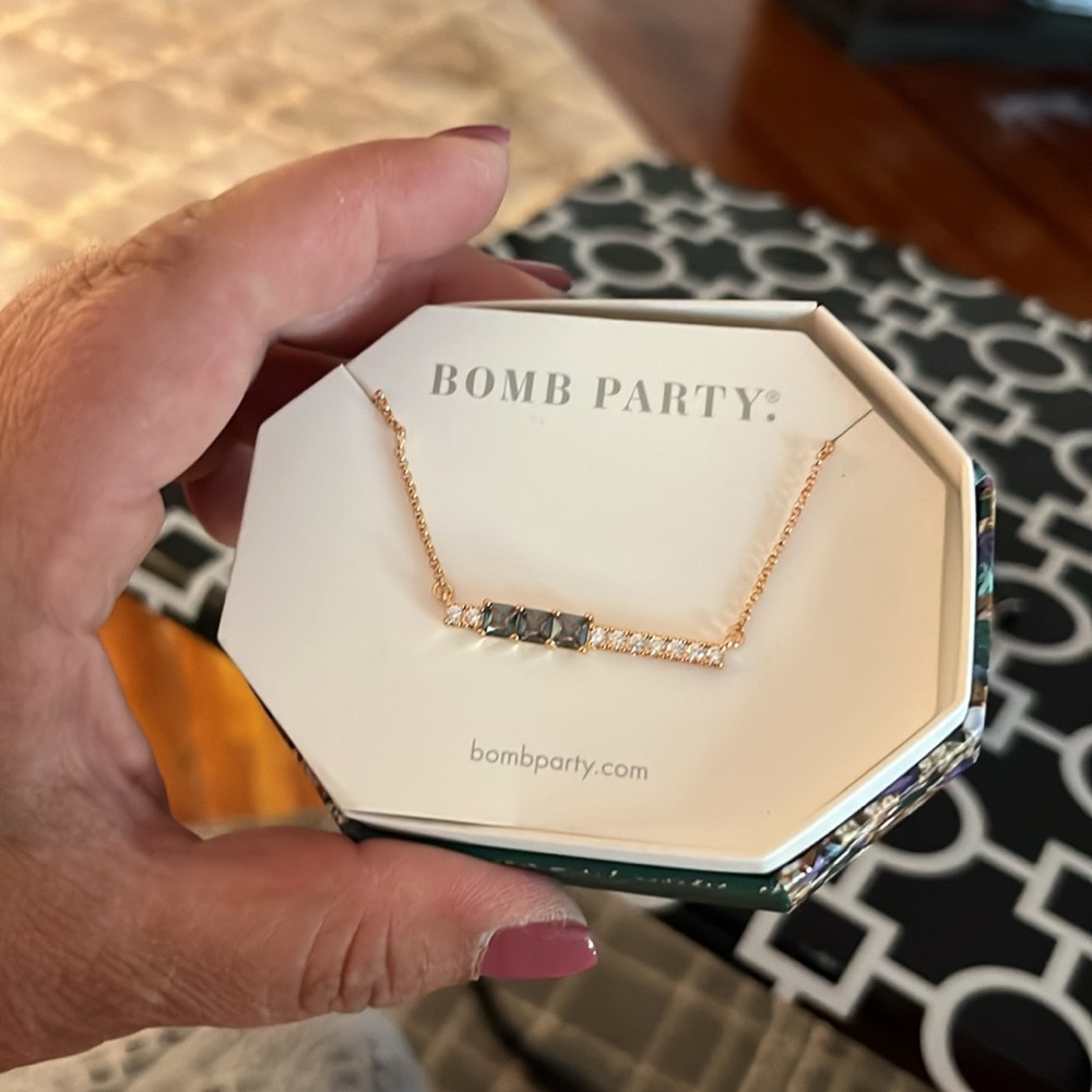 Completely Yours- Bomb Party necklace June birthday collection.